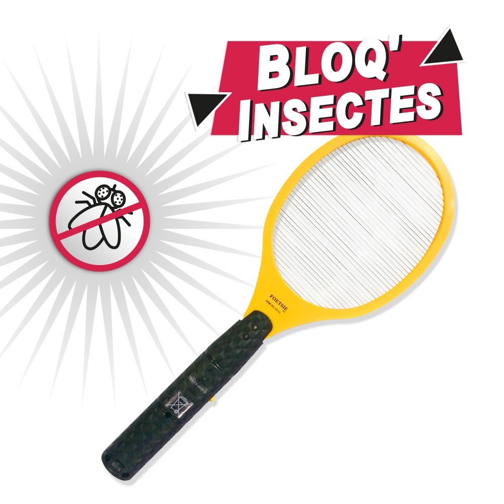 Raquette électrique anti-insectes Bloq’Insectes - Sans piles