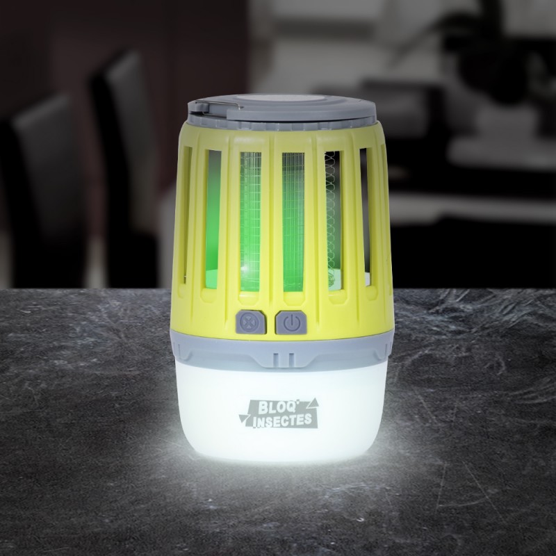 Lampe UV antiinsectes rechargeable BLOQ'INSECTES