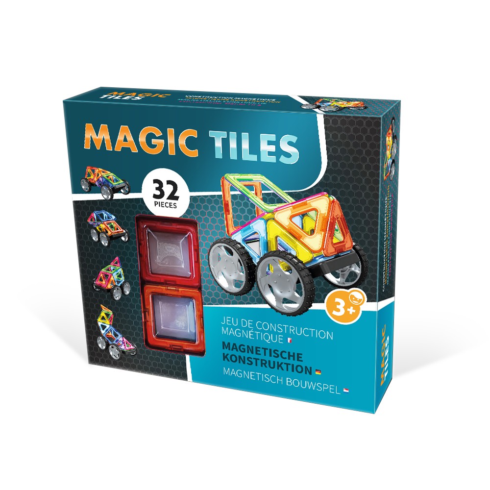 Magic Park : Jeu magnétique d'assemblage et de construction pour enfants  (29 pièces avec double miroir) - Jeu / jouet sur