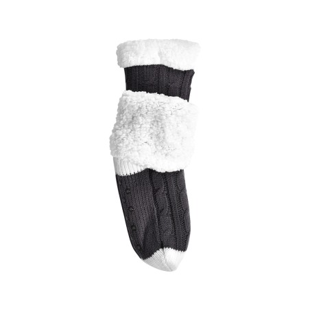 Chaussons-Chaussettes blanc et noir