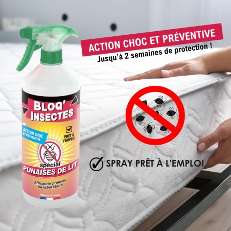 pulvérisateur 1L anti punaises de lit Bloq'Insectes