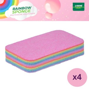 lot 4 éponges Rainbow Sponge® de Liseré Vert